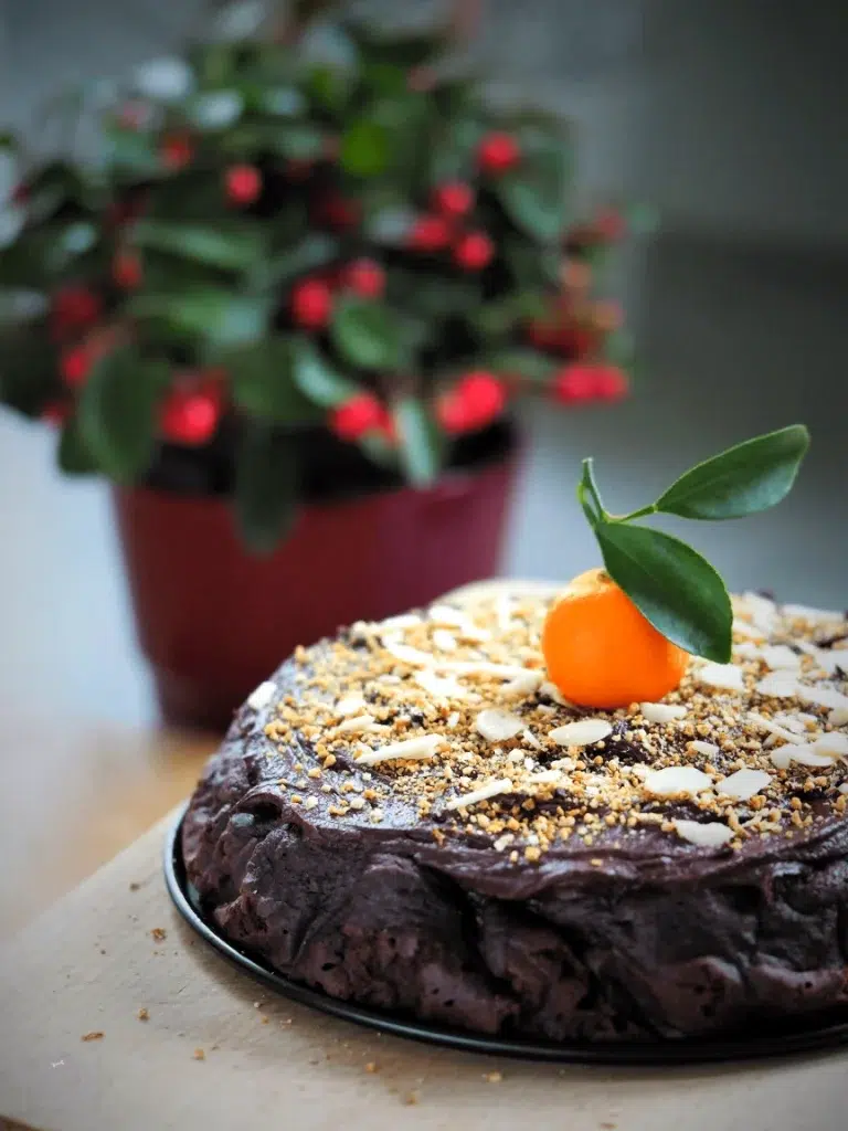 Ciasto mandarynkowo - czekoladowe bez cukru i glutenu