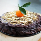 Keto ciasto czekoladowo – mandarynkowe (Paleo, LowCarb, bez cukru, bez glutenu)