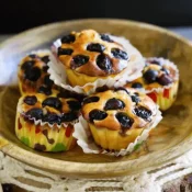 Keto muffinki z borówkami (Paleo, LowCarb)